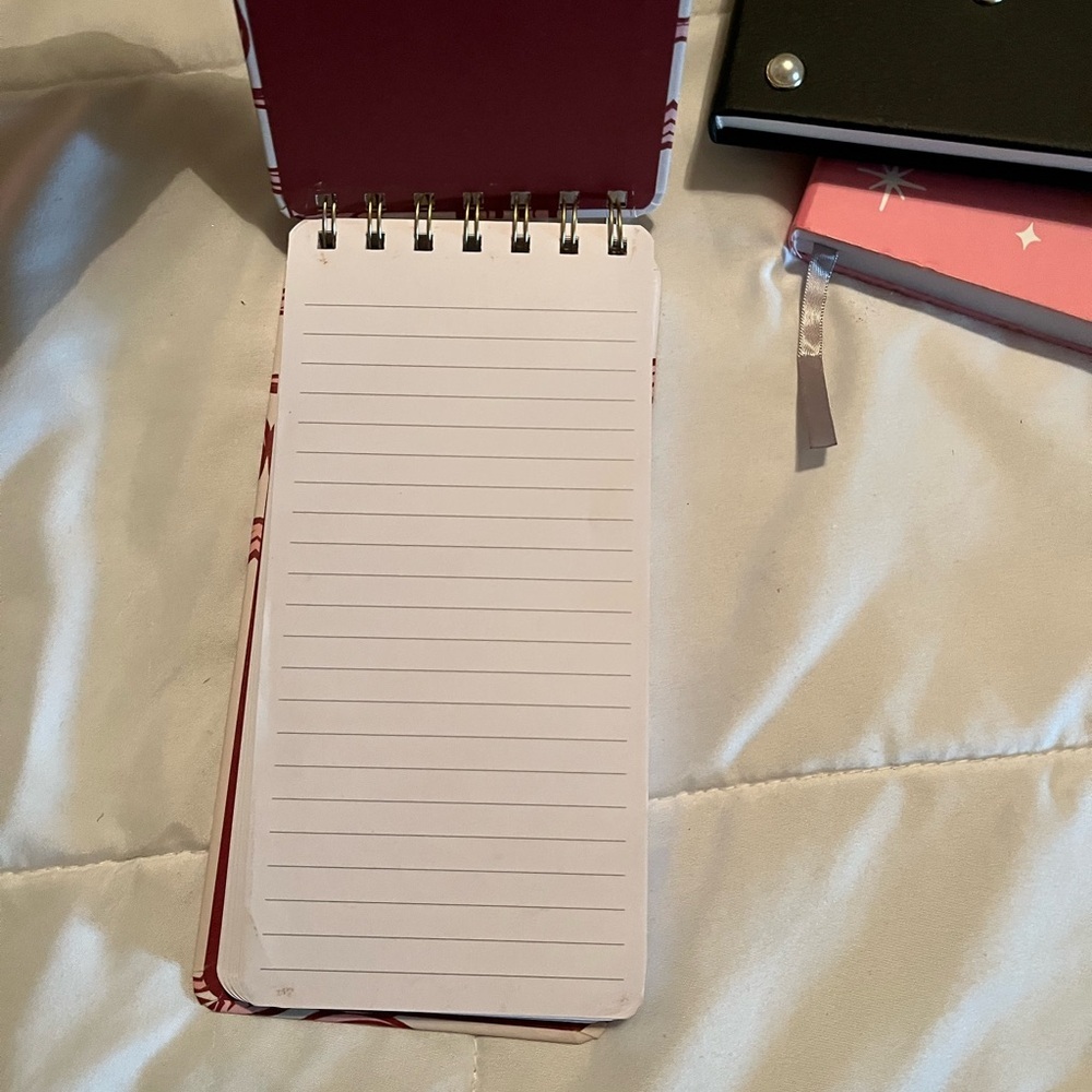 Fringe Studio Red and Gold Notebook with Pen - Picture 3 of 3